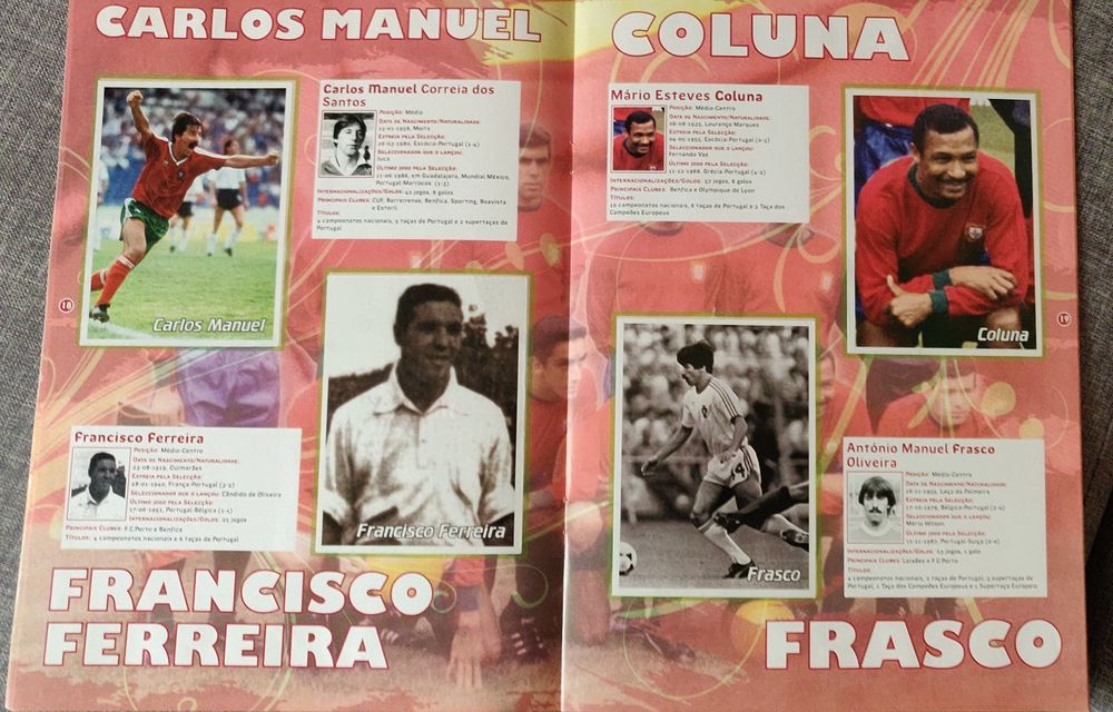 Caderneta Álbum Glórias da Seleção