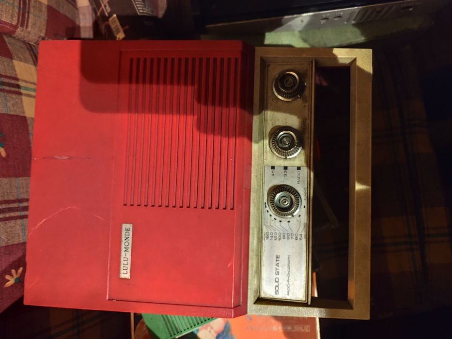 Gira discos portáteis antigos