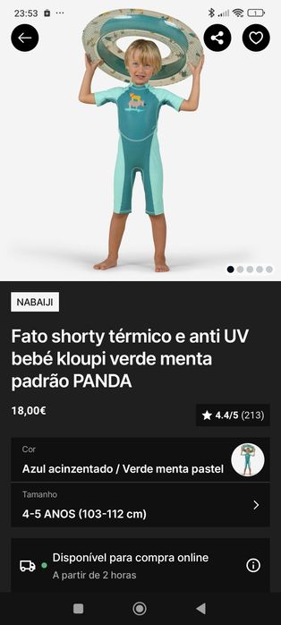 Fato térmico com proteção UV