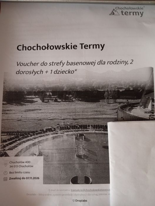 Voucher termy Chochołów