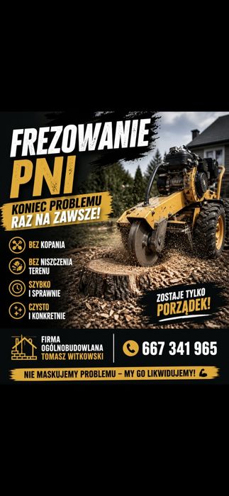 Usuwanie frezowanie pni