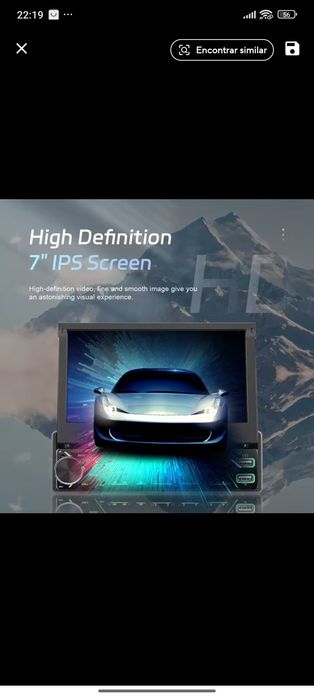 Rádio TOP 1DIN com bluetooth