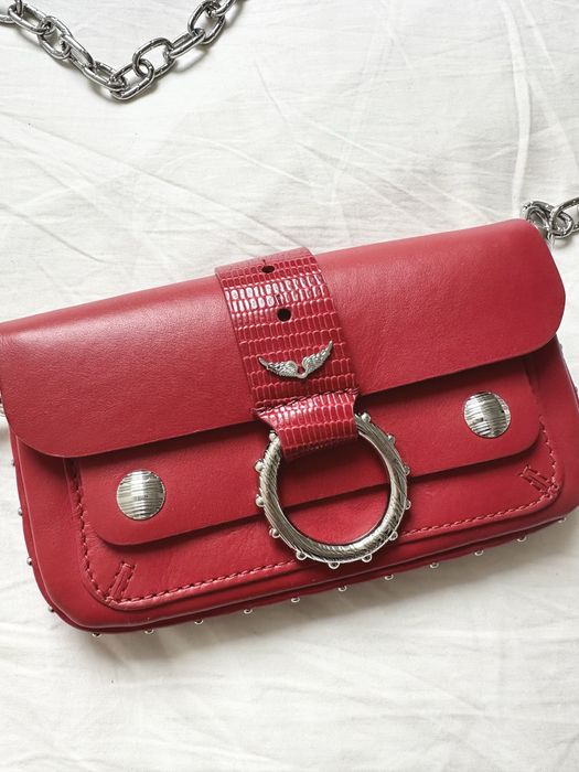 mala bolsa zadig volatire kate moss vermelha limited edition