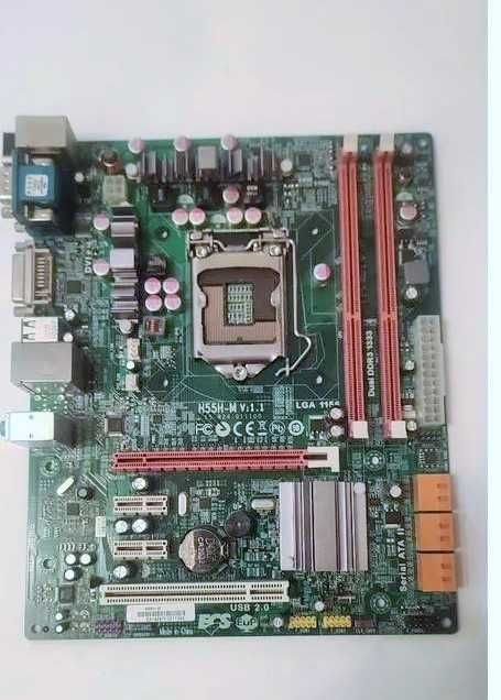 материнская плата 1156 + процессор 4 потока.