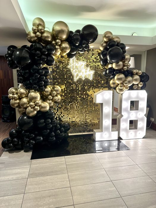 Dekoracja ścianka balony