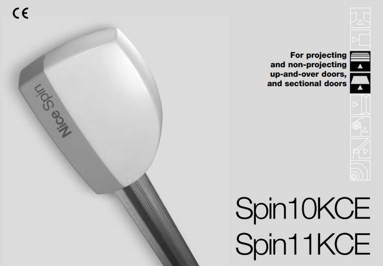 NICE Zestaw SPIN 11 FLOR Kompletny napęd do bramy garażowej