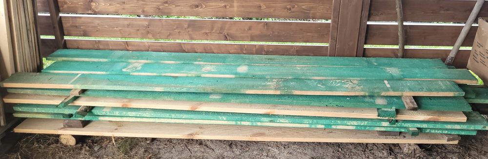 Deski impregnowane od ręki na wiatę 2,5m Ciechocinek Toruń