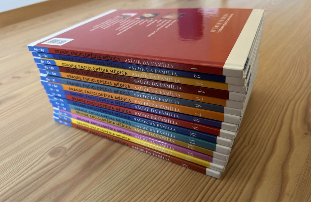 coleção completa Grande Enciclopédia Médica – Saúde da Família (15 volumes)