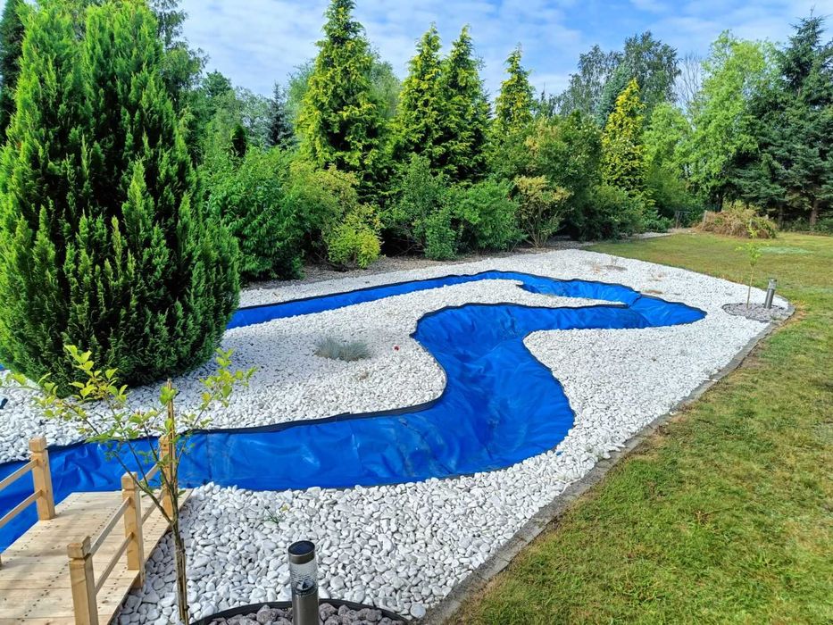 Folia do oczka wodnego/do oczek Geomembrana 1mm Czarna lub Niebieska