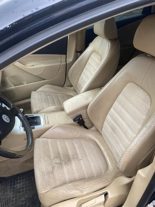 Fotele alcantara skora alkantara banan  passat b6 kombi