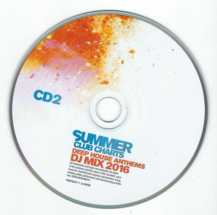 3 CD - Summer Club Charts 2016 (2016) (More Music And Media) Digipak