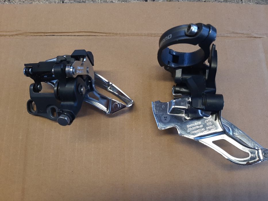 Передні перемикачі ( direct mount та хомут)Shimano SLX