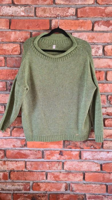 Sweter damski zielony