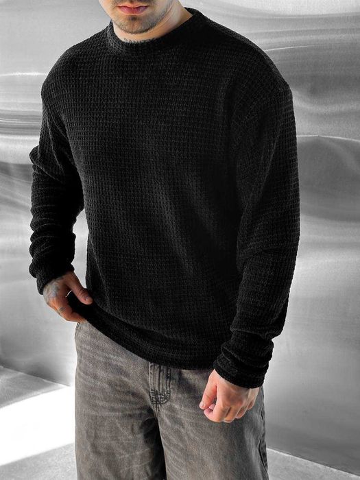 Чоловічий светр Мужской вязаный свитер Кофта оверсайз 4 КОЛЬОРИ