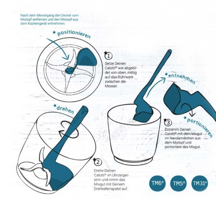 Espátula rotativa robot de cozinha
