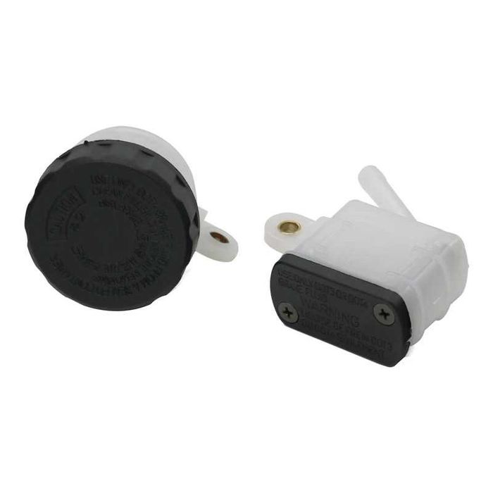 Reservatórios copo óleo plástico branco moto cafe racer