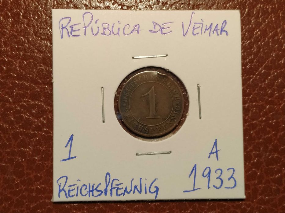 Germany - 1933 A 1 Reichspfennig Coin