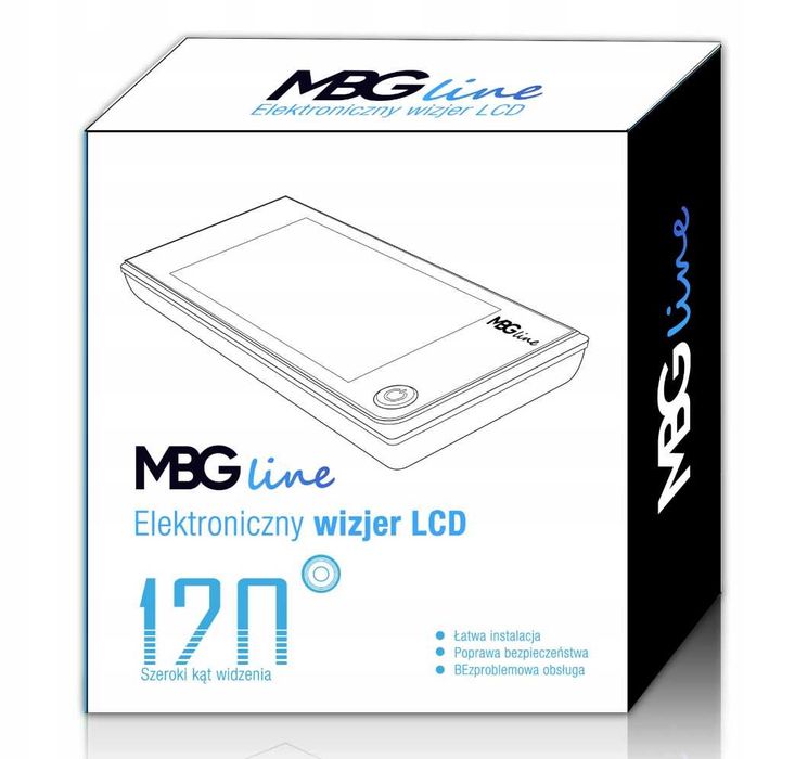 Wizjer elektroniczny do drzwi LCD 3,5" HD szerokokątny gwarancja