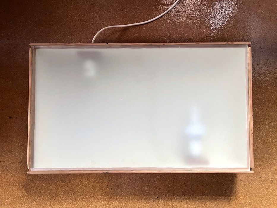 Caixa de luz para crianças, trabalho em vidro ou ATL