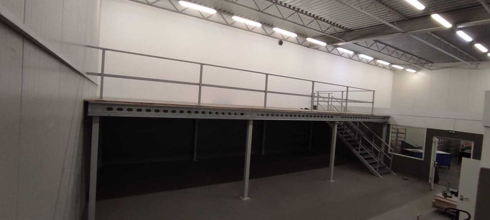 Antresole przemysłowe podesty magazynowe pomosty 50m2 - 350kg/m2