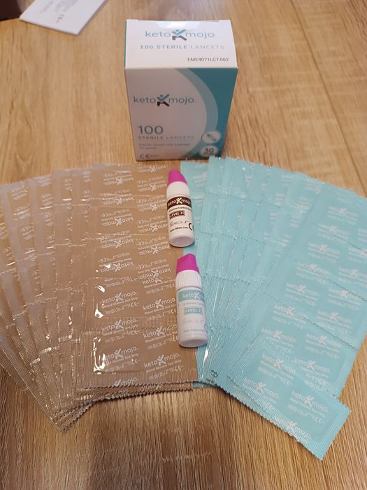 Keto-Mojo GKI Bluetooth | Medidor Glicose + Cetonas | Keto | Low Carb