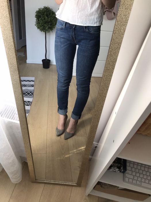 Cross jeans nowe spodnie bez wad super skinny w27 l34