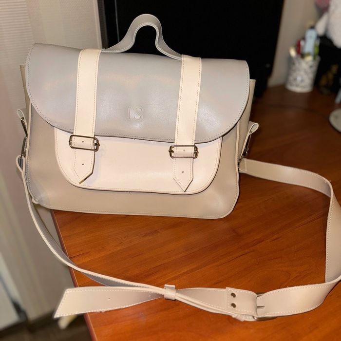 Шкіряна велика сумка для ноутбука