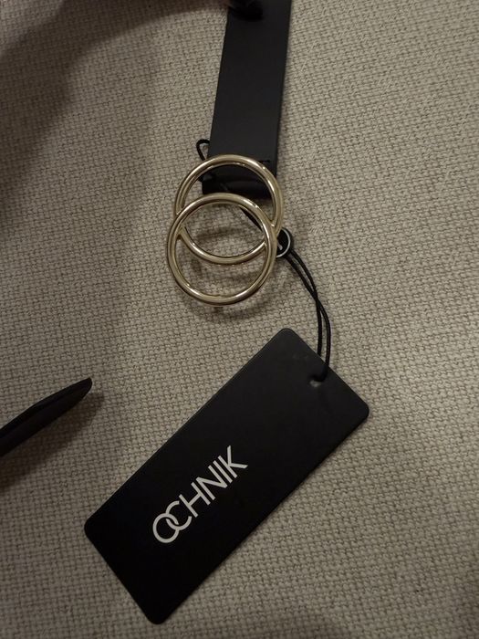 Pasek czarny nowy z metka ochnik rozmiae 80