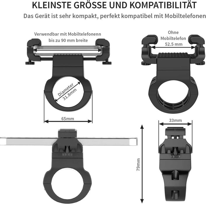 Uchwyt rowerowy do telefonu, Uniwersalny uchwyt do telefonu komórkoweg