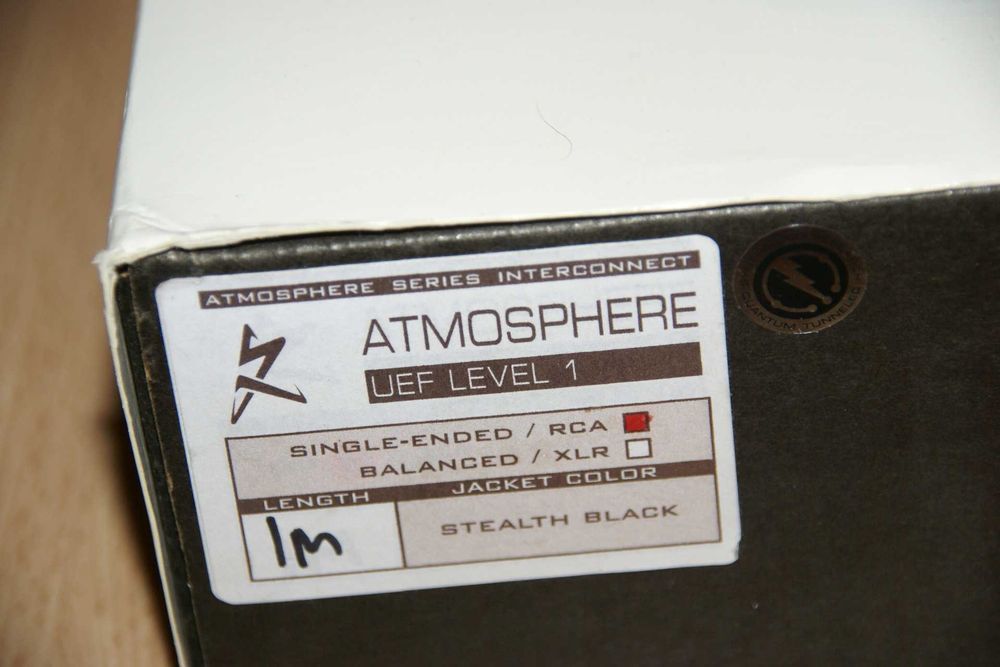 Interkonekt Synergistic Research Atmosphere lev1 RCA. 1 metr