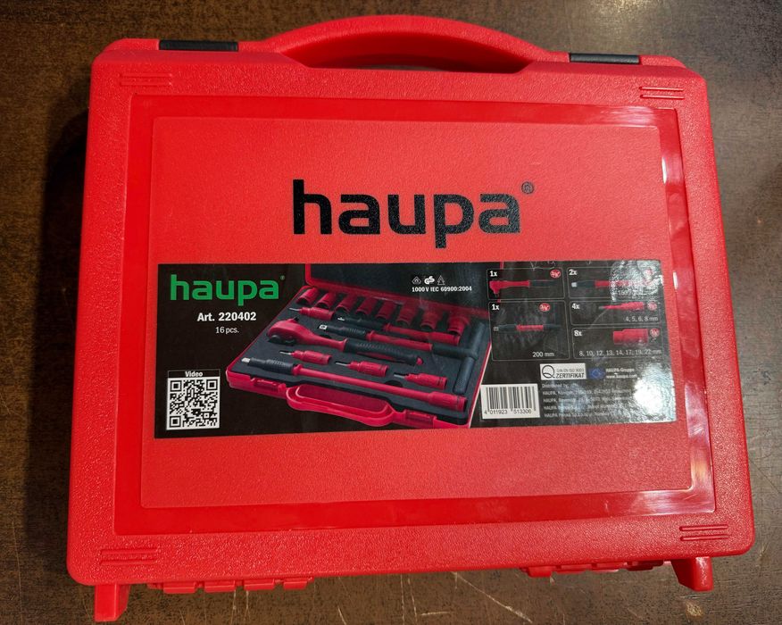 Zestaw kluczy nasadowych Haupa VDE3/8" 220402 Walizka NOWY