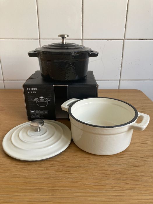 Mini Caçarolas Ferro Fundido (Gato Preto) - NOVAS
