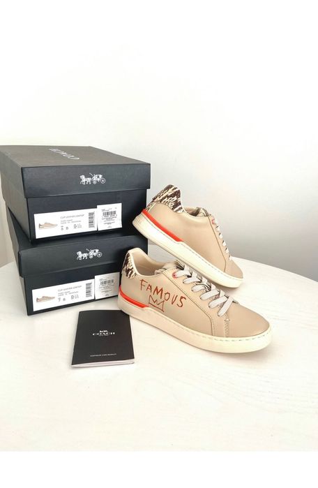 COACH Clip Lowtop женские кеды оригинал Жіночі шкіряні кеди кросівки