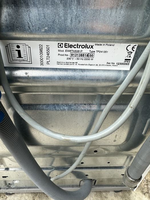 Пралка пральна машина Electrolux 6кг Model EW6TN5061P