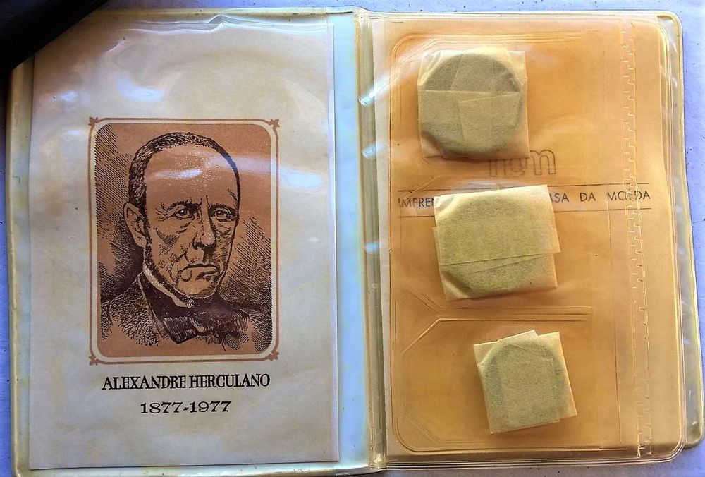 Carteira de emissão comemorativa Alexandre Herculano Proof Like