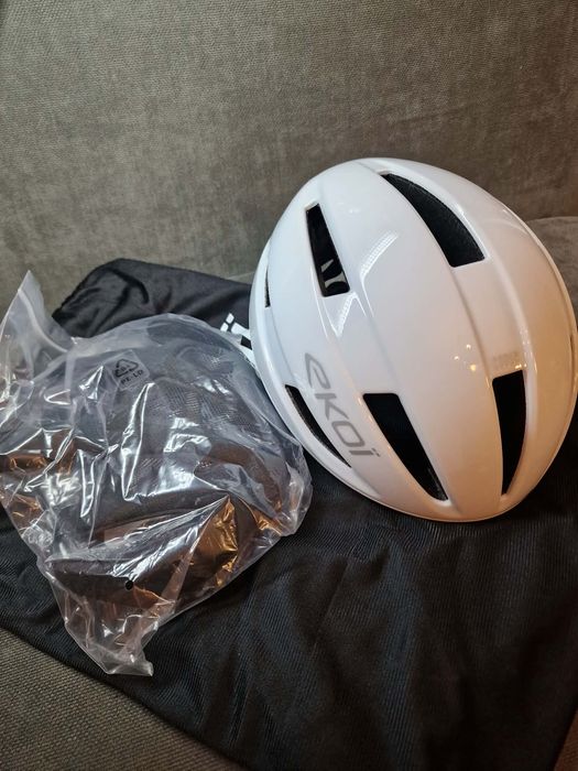 Kask rowerowy Corsa EKOI biały rozmiar S/M