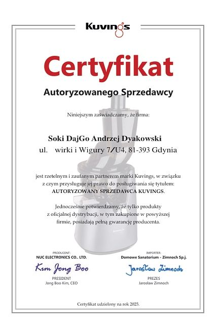 Kuvings AUTO 10S New !!! 3 sita !!! 3 dzbanki !!! Księga !!! Uszczelki