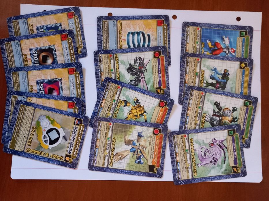 Cartas Digimon e Final Fantasy