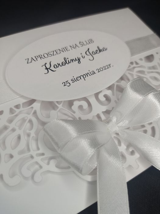 Zaproszenia na Ślub ślubne Nicol koperta gratis