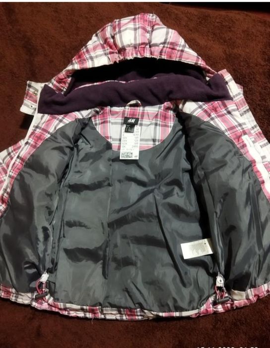 Куртка детская зимняя, фирмы н&м, Швеция, размер 110.