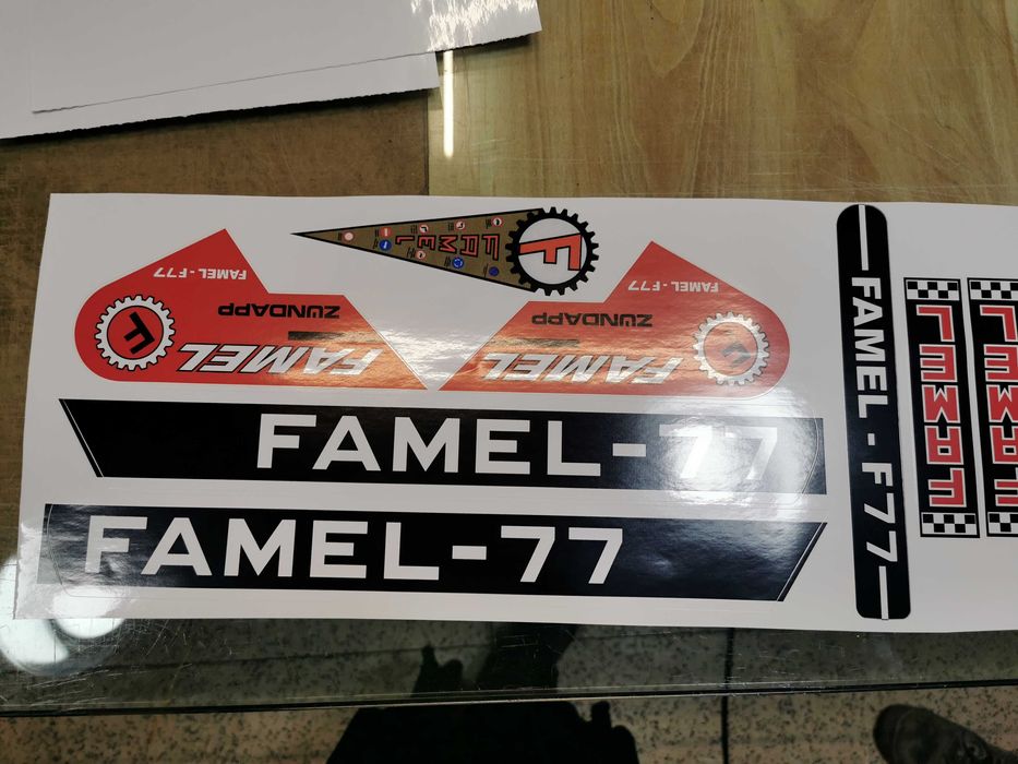 famel mirage zundapp autocolantes