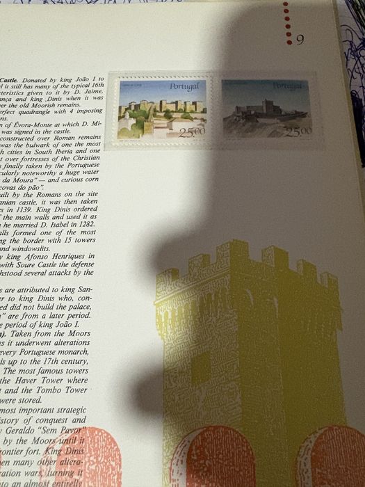 Livro ctt com selos 1987