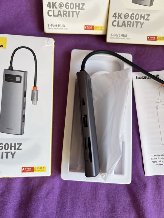 BASEUS HUB HDMI 7in1 концентратор хаб Type -C HDMI 4K 60hz