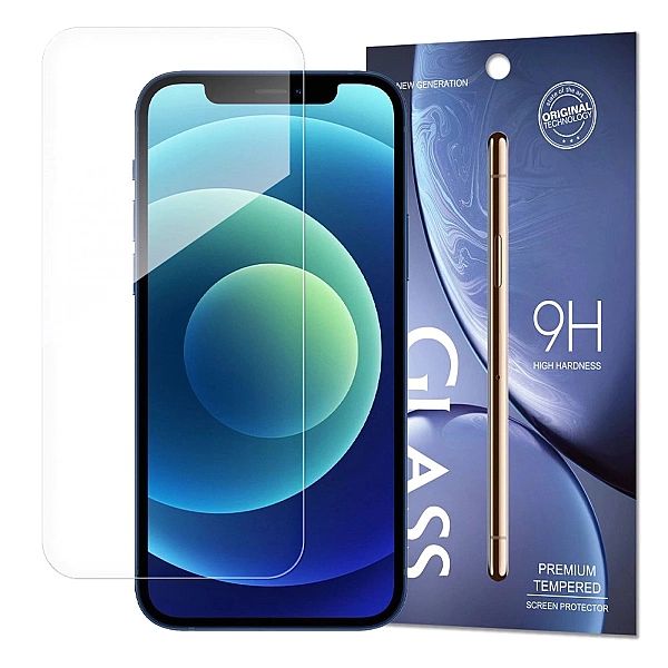 Tempered Glass szkło hartowane 9H iPhone 12 Pro / iPhone 12 (opakowani