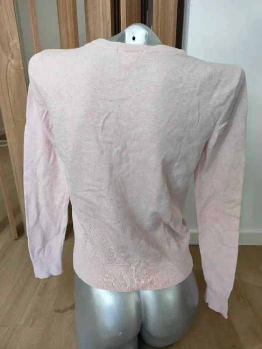 Cardigã de Malha Fina H&M Rosa Pastel – Tam. S