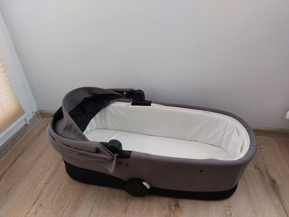 Gondola Cybes COT S Soho Grey+ folia przeciwdeszczowa