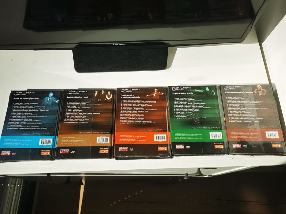 Kolekcja Polskich Kabaretów 15x DVD komplet nowe folia