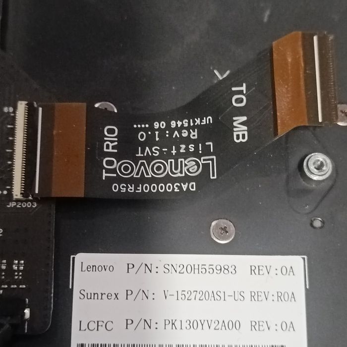 Moduł- włącznik,audio, USB Lenovo Yoga 900 13isk
