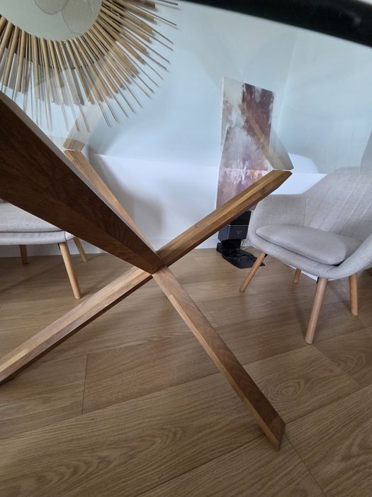 Stolik 119cm stół drewniane nogi