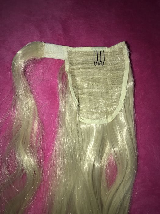 Накладний хвіст. Хвіст зі штучного волосся на липучці на заколках